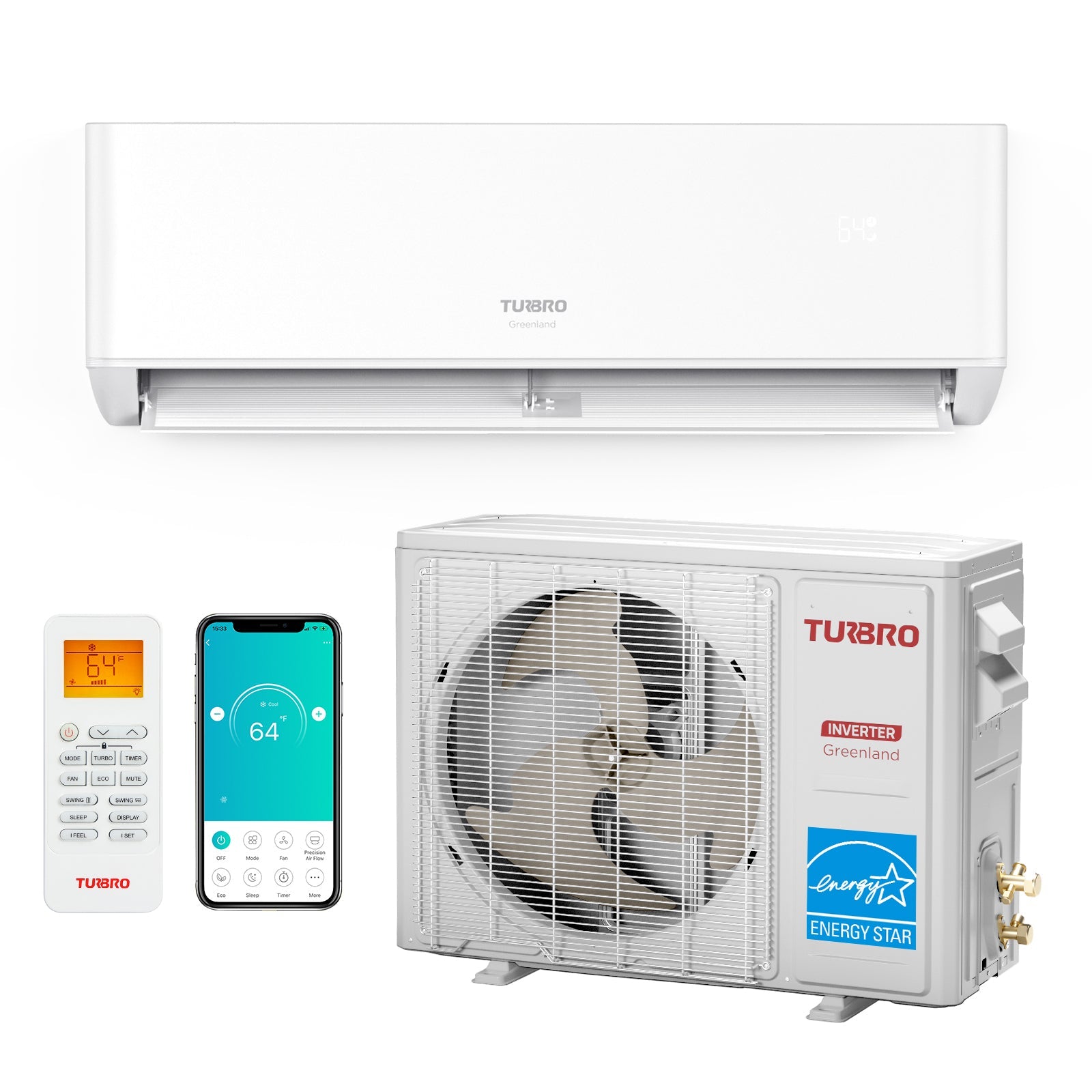 Greenland 12,000 BTU Single Zone Mini Split AC (R454B)