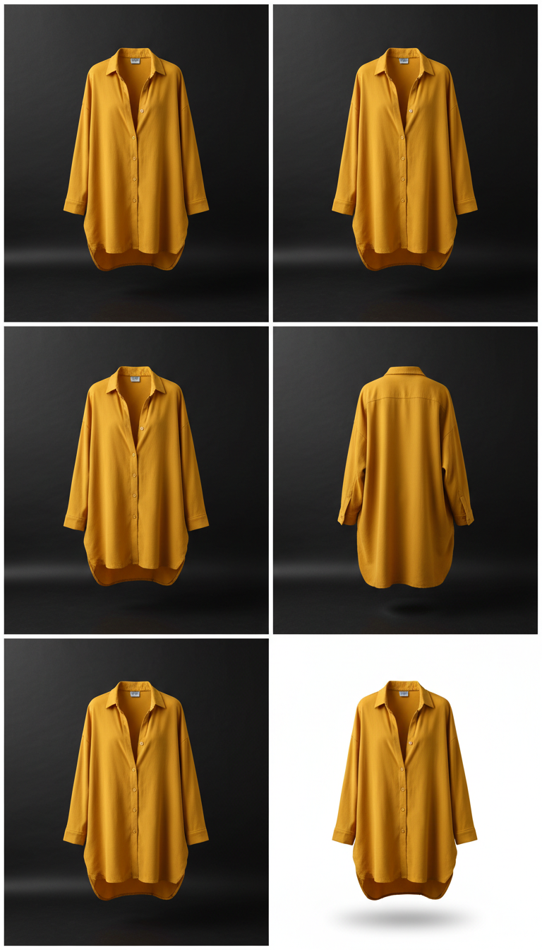 Sobrecamisa oversize amarillo señal