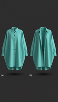 Sobrecamisa oversize verde menta vívida
