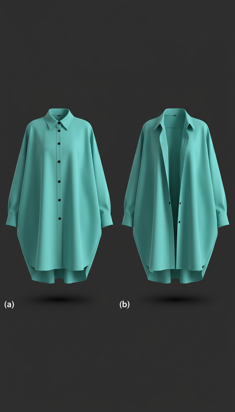 Sobrecamisa oversize verde menta vívida