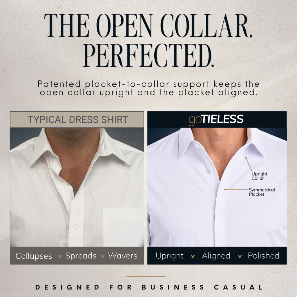 goTIELESS Ultimate Dress Shirt (White)