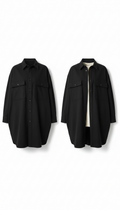 Sobrecamisa oversize negro carbón