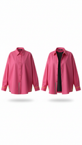 Sobrecamisa oversize rosa pop