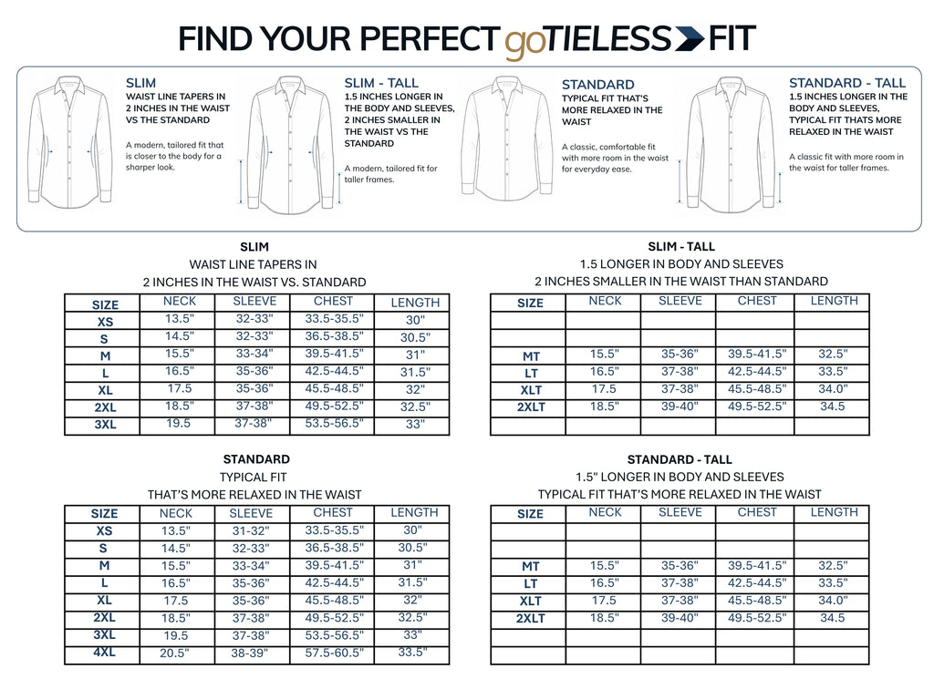 goTIELESS Ultimate Dress Shirt (White)